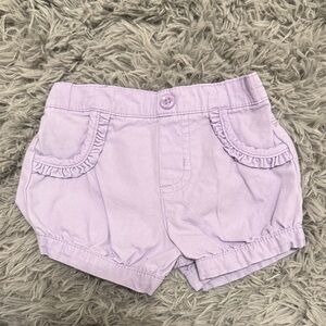 Garanimals Light Purple Baby Shorts with Ruffles